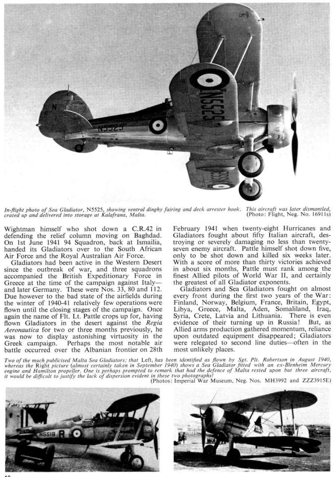 Gloster Gladiator (98+) Page 10-960