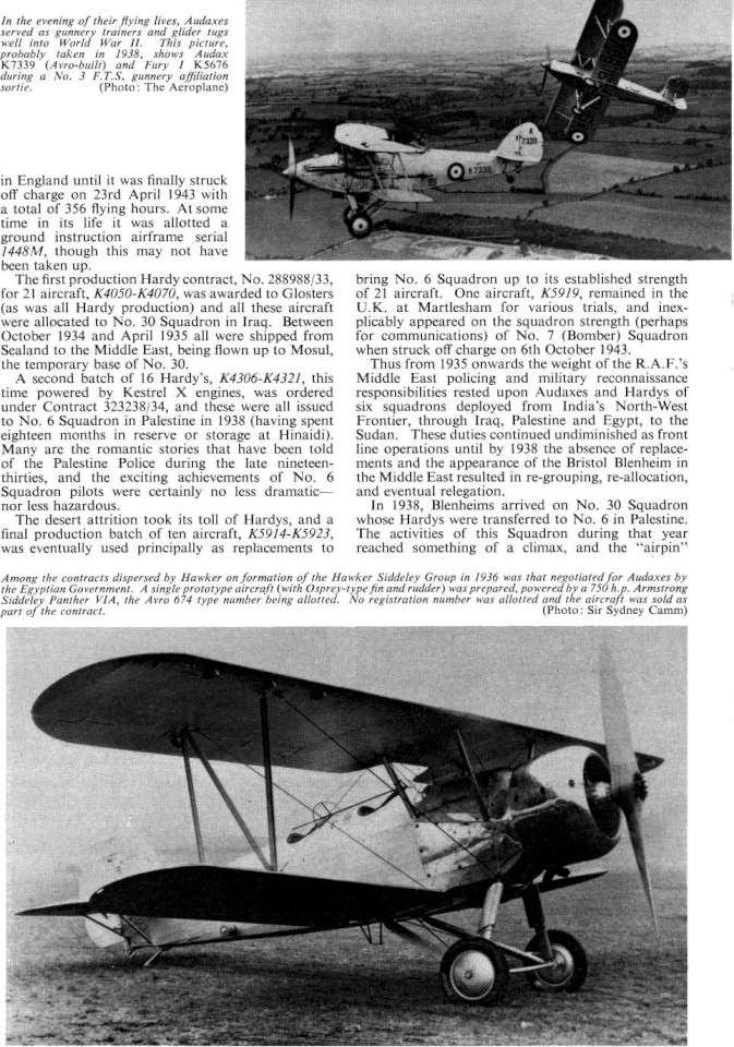 Hawker Audax & Hardy (140) Page 07-960