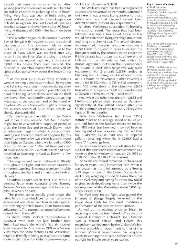 Vickers Wellesley Variants (256) Page 19-960