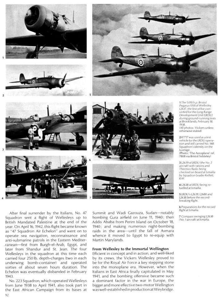 Vickers Wellesley Variants (256) Page 22-960