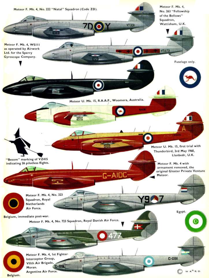 Gloster Meteor F.IV (78+) Page 11-960