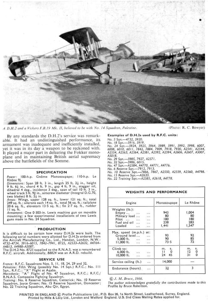 De Havilland DH2 (91) Page 12-960