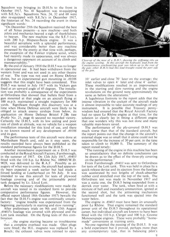 De Havilland DH5 (181) Page 09-960