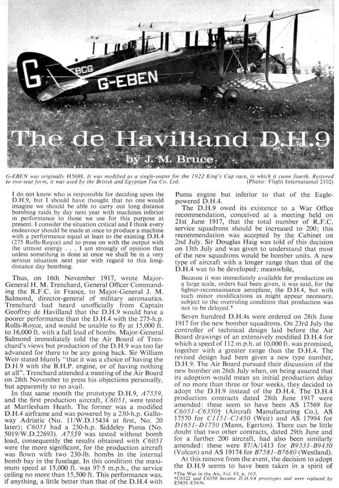 De Havilland DH9 (62) Page 03-960