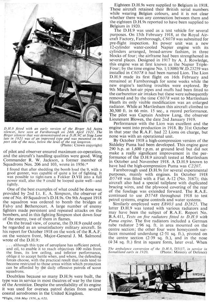De Havilland DH9 (62) Page 07-960