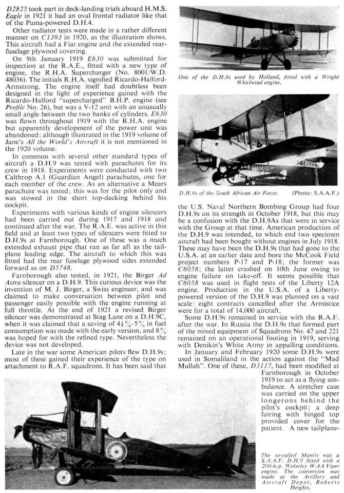 De Havilland DH9 (62) Page 08-960
