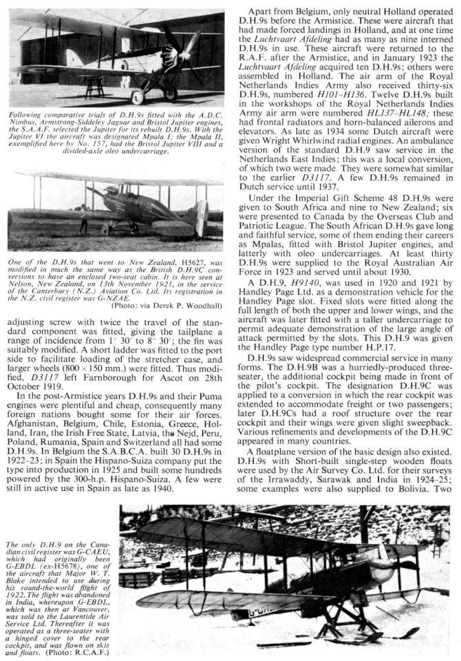 De Havilland DH9 (62) Page 09-960