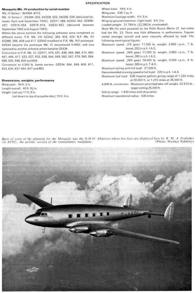 De Havilland Mosquito IV (209) Page 21-960