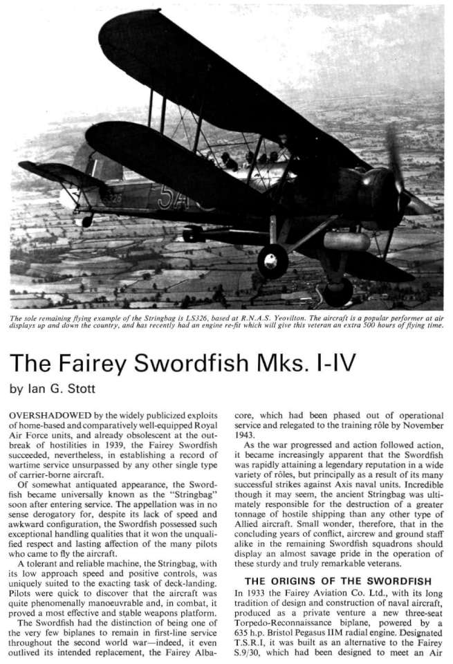 Fairey Swordfish Mks I-IV (212) Page 02-960