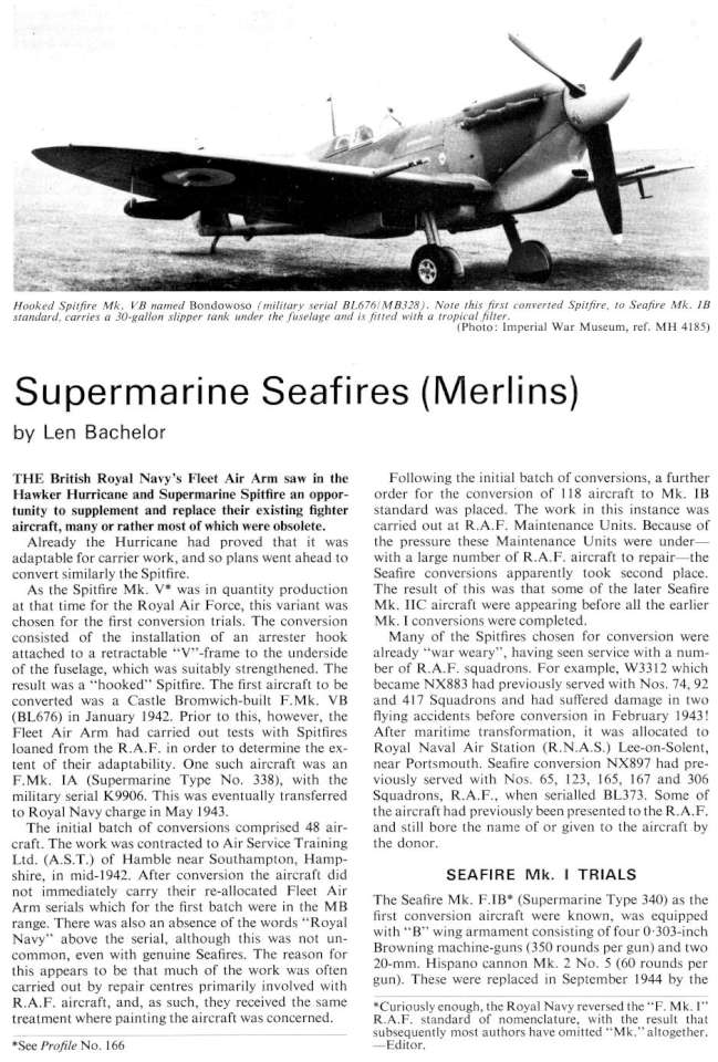 Supermarine Seafire (221) Page 02-960