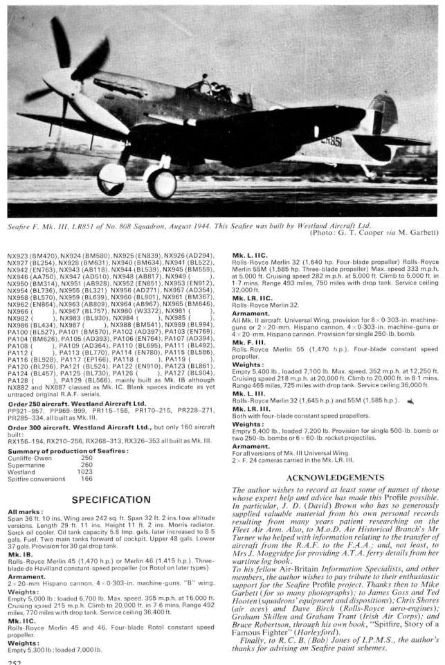 Supermarine Seafire (221) Page 25-960