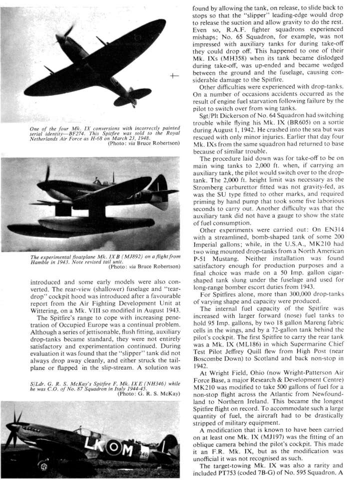 Supermarine Spitfire IX Variants (206) Page 04-960