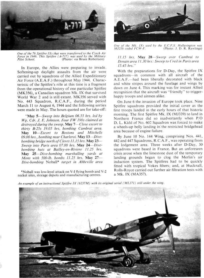 Supermarine Spitfire IX Variants (206) Page 08-960