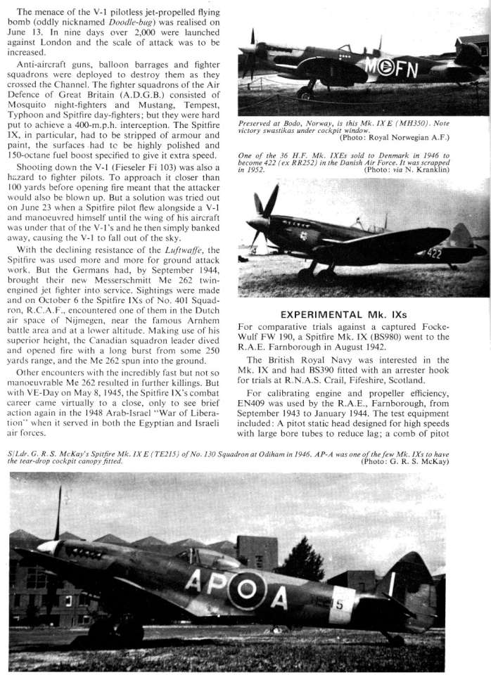 Supermarine Spitfire IX Variants (206) Page 09-960