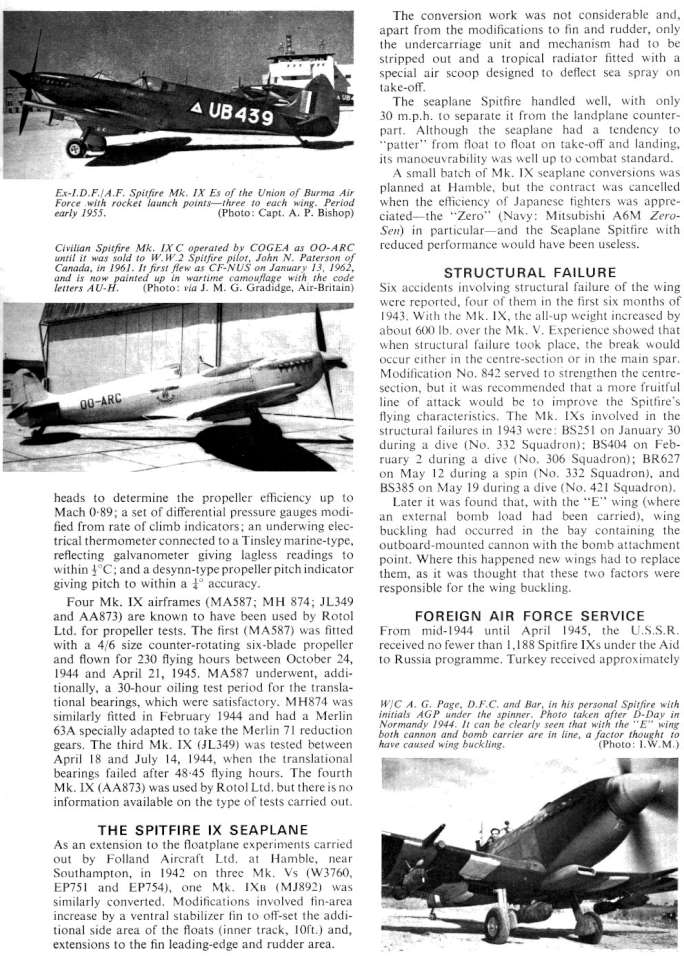 Supermarine Spitfire IX Variants (206) Page 10-960