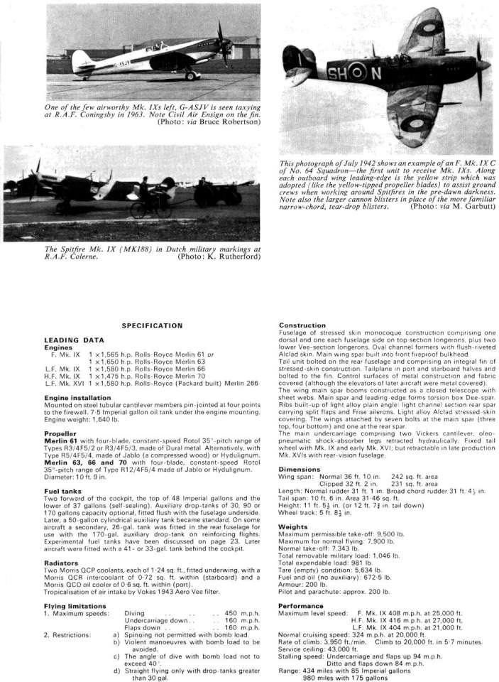 Supermarine Spitfire IX Variants (206) Page 16-960