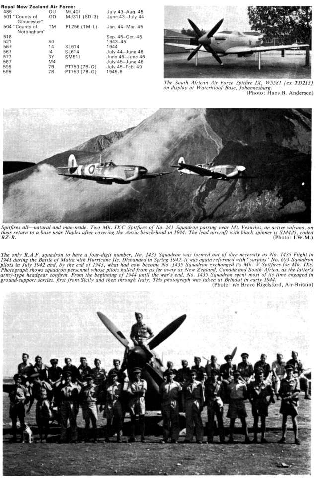 Supermarine Spitfire IX Variants (206) Page 20-960
