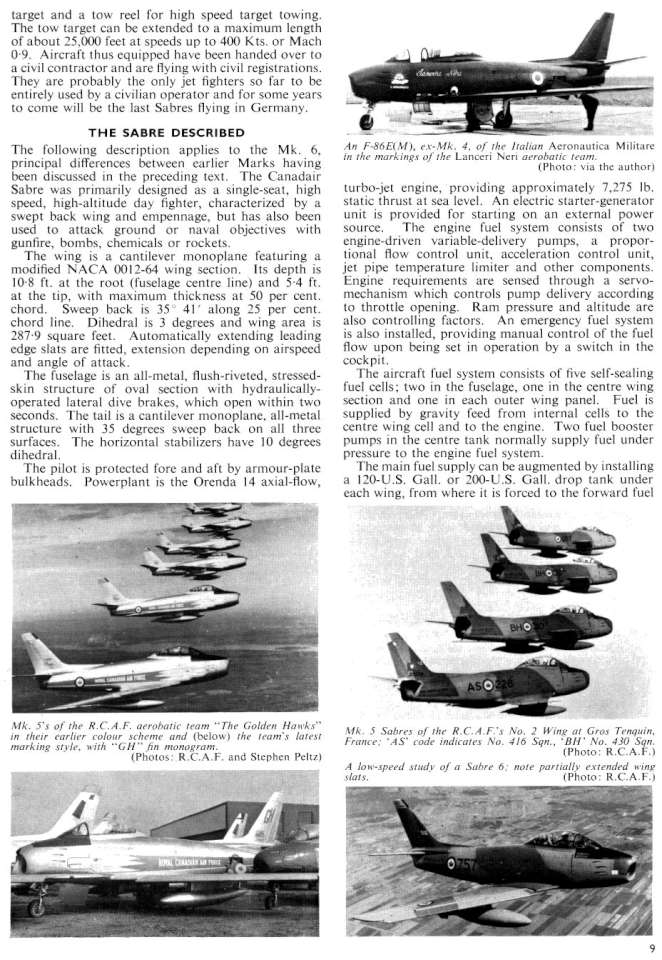 Canadair Sabre (186) Page 09-960