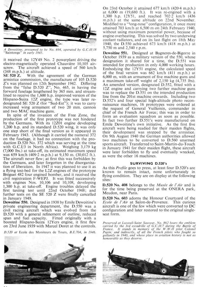 Dewoitine 520 (135) Page 14-960