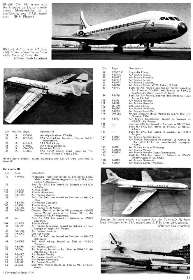 Sud Caravelle 3 & 6 (180) Page 11-960