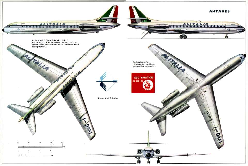 Sud Caravelle III 5view-960