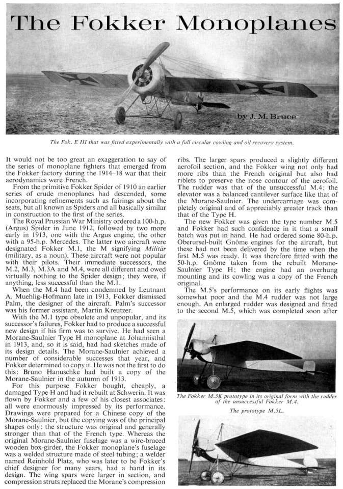 Fokker Monoplanes (38) Page 03-960