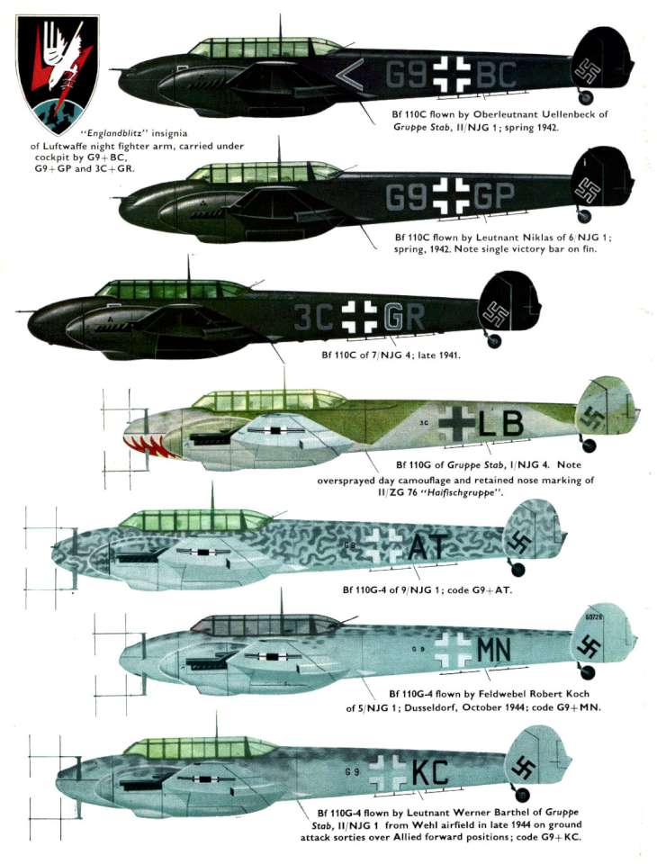 Bf110 Night Fighters (207) Page 11-960