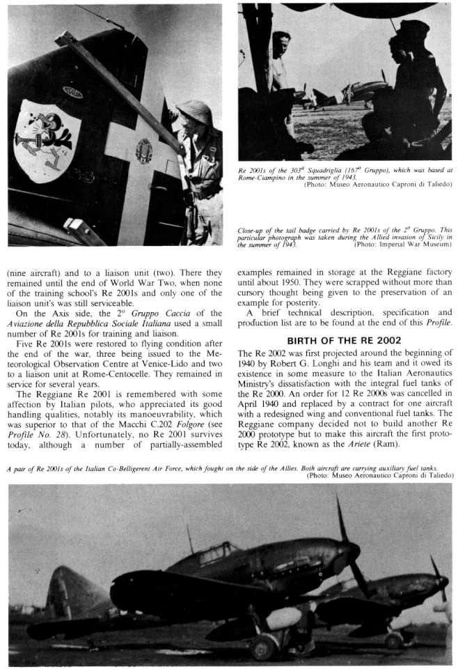 Caproni Reggianne Re2001, 2002, 2005 (244) Page 16-960
