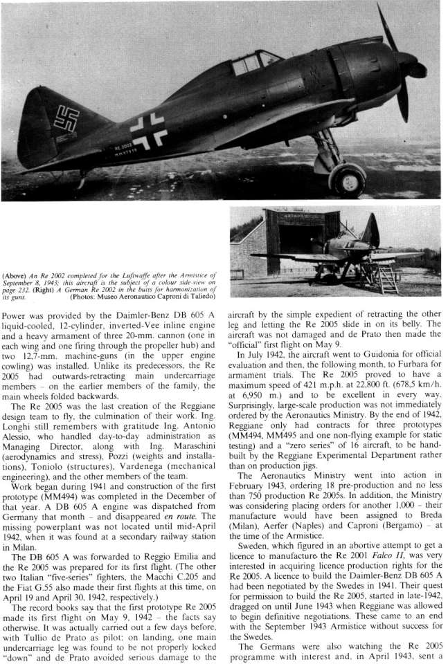 Caproni Reggianne Re2001, 2002, 2005 (244) Page 23-960