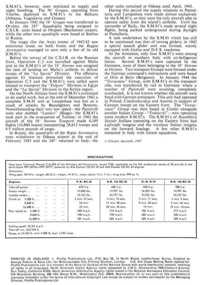Savoia Marchetti SM81 (146) Page 16-960