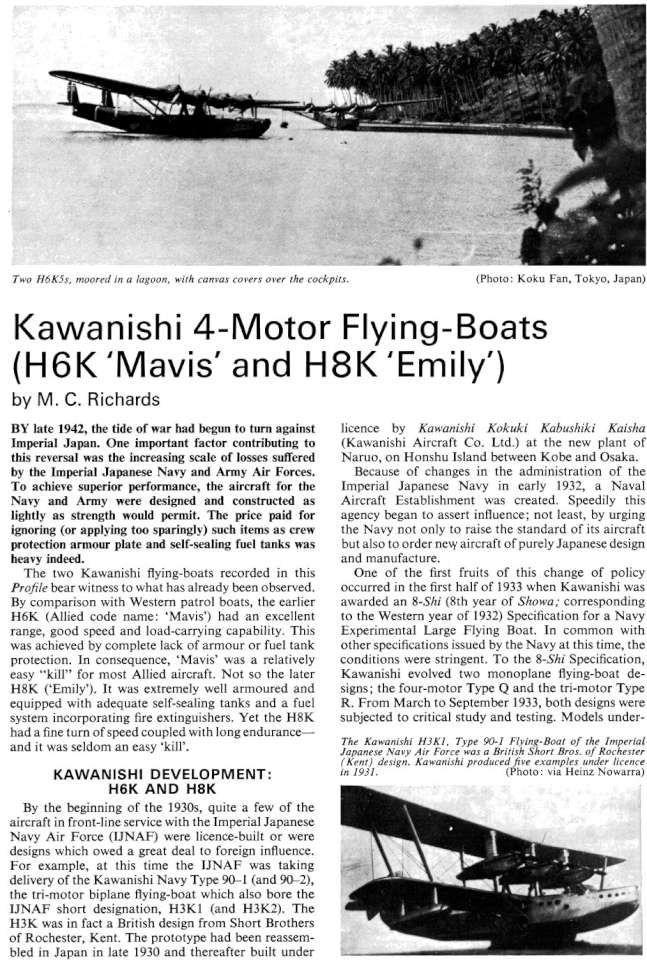 Kawanishi 4-Motor Flying Boats (233) Page 03-960
