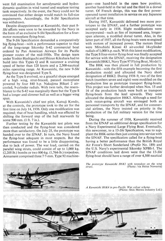 Kawanishi 4-Motor Flying Boats (233) Page 04-960