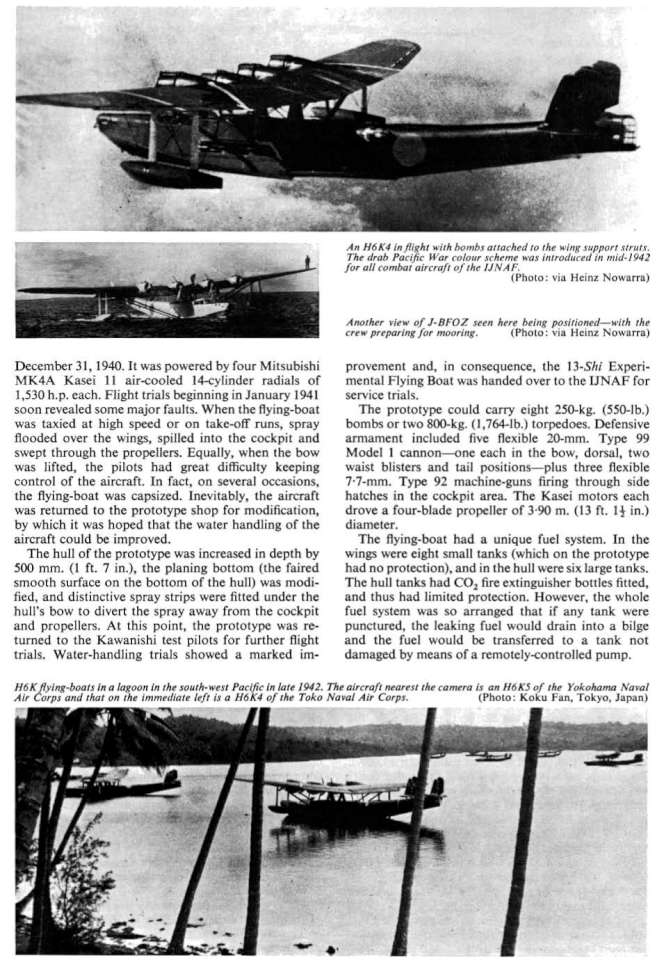 Kawanishi 4-Motor Flying Boats (233) Page 06-960