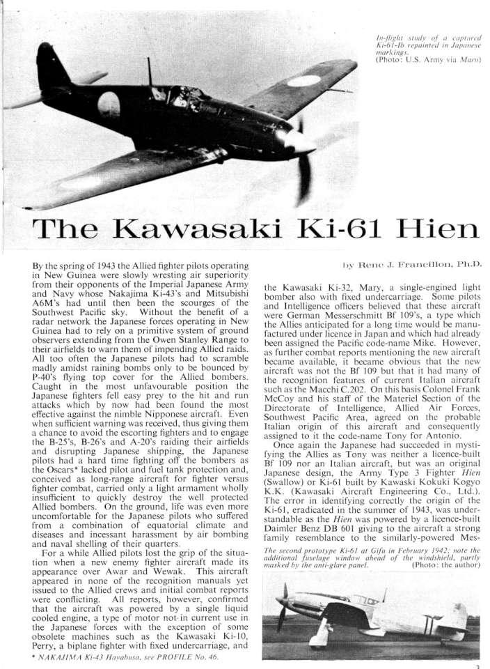 Kawasaki Ki61 Hien (Tony)(118) Page 03-960