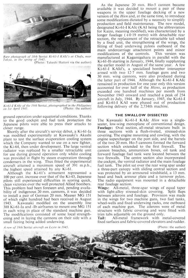 Kawasaki Ki61 Hien (Tony)(118) Page 07-960
