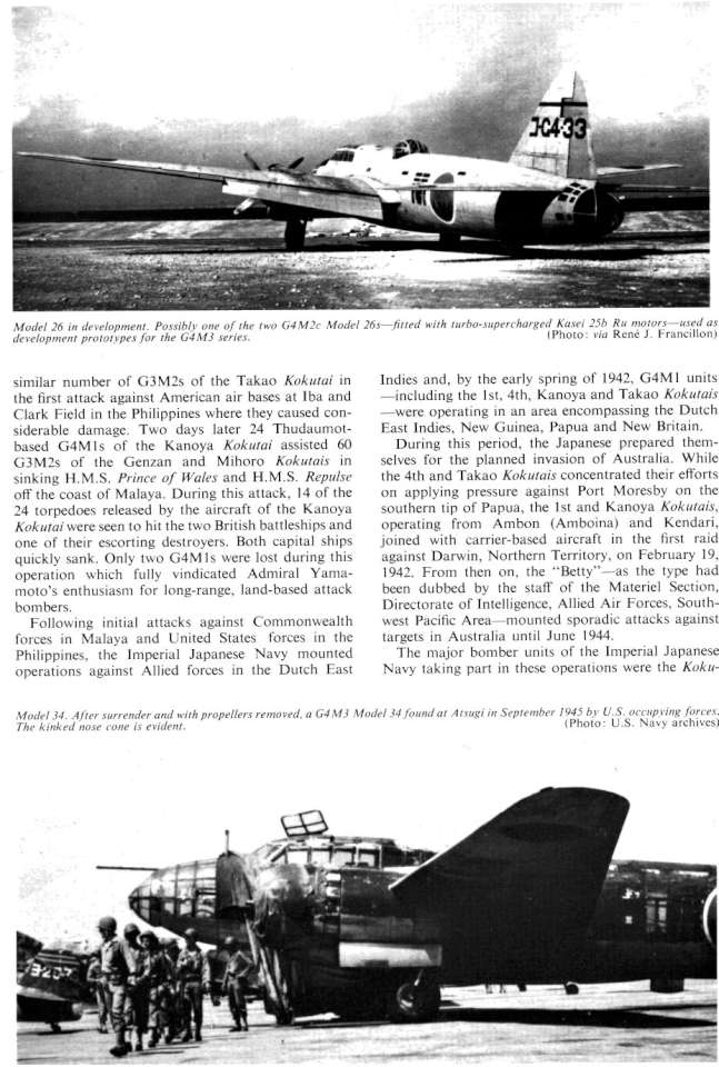Mitsubishi G4M Betty & Ohka Bomb (210) Page 13-960