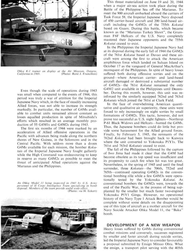 Mitsubishi G4M Betty & Ohka Bomb (210) Page 16-960