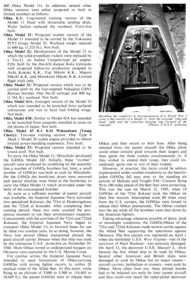 Mitsubishi G4M Betty & Ohka Bomb (210) Page 18-960