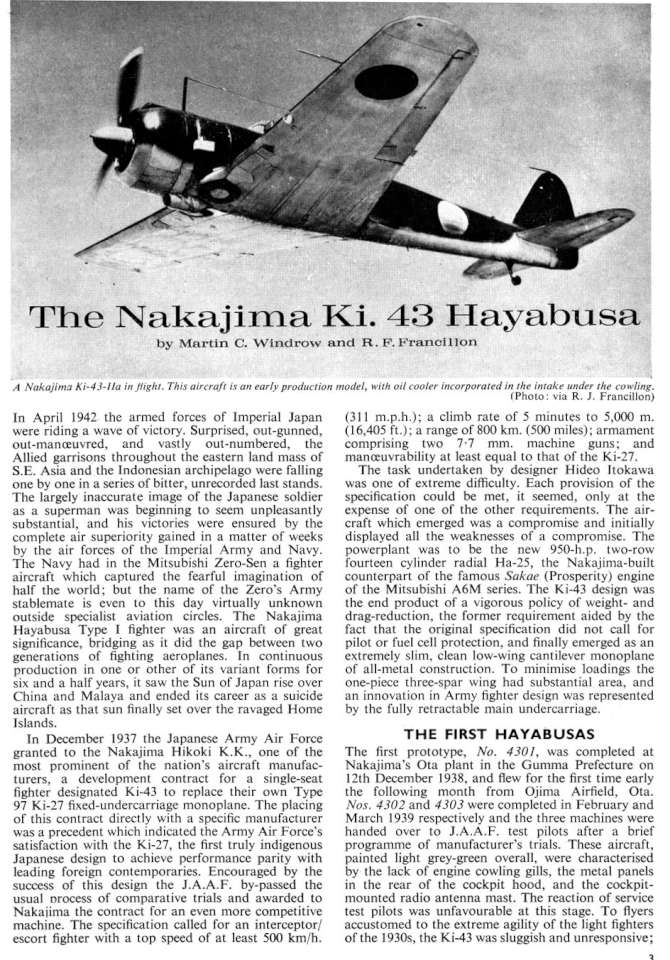 Nakajima Ki43 Hayabusa (Oscar)(46+) Page 03-960