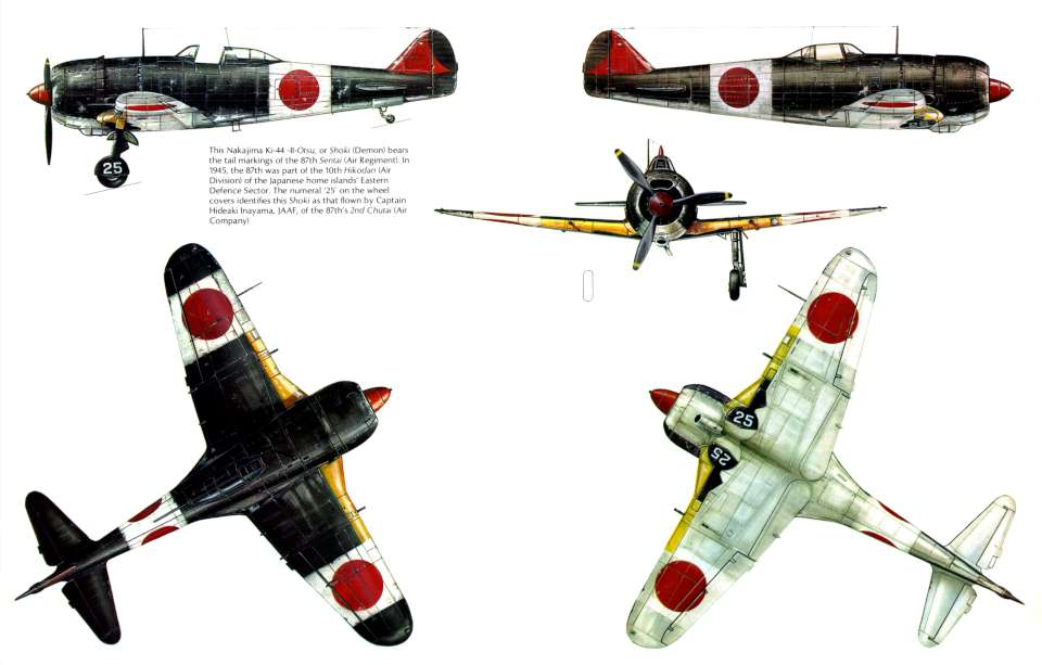 Nakajima Ki44 Tojo 5view-960
