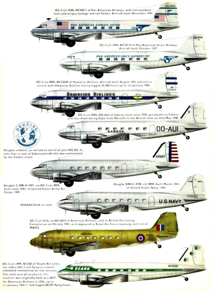 Douglas DC3 Pre-War (96+) Page 15-960