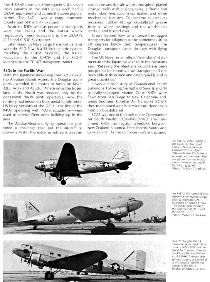 Douglas R4D Variants (249) Page 05-960