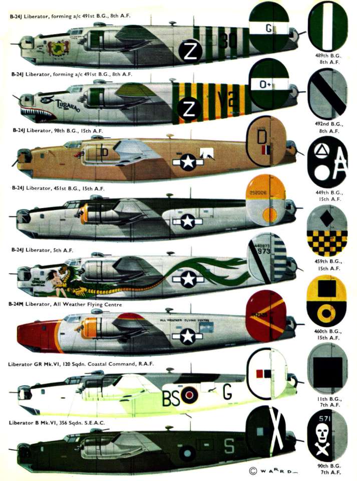 Consolidated B-24J Liberator (19+) Page 11-960