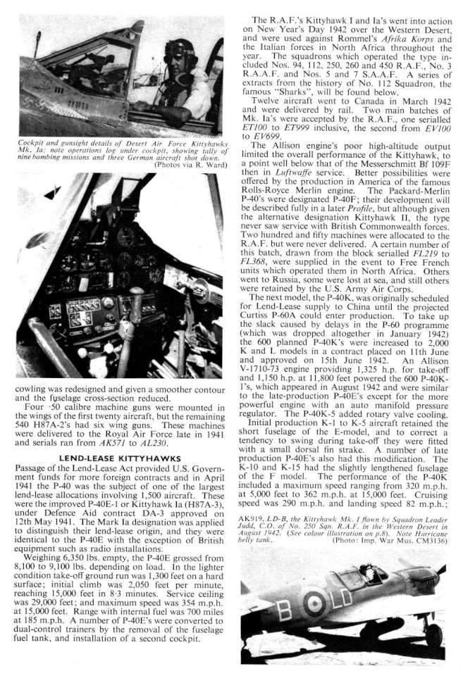 Curtiss P-40 Kittyhawk (136+) Page 05-960