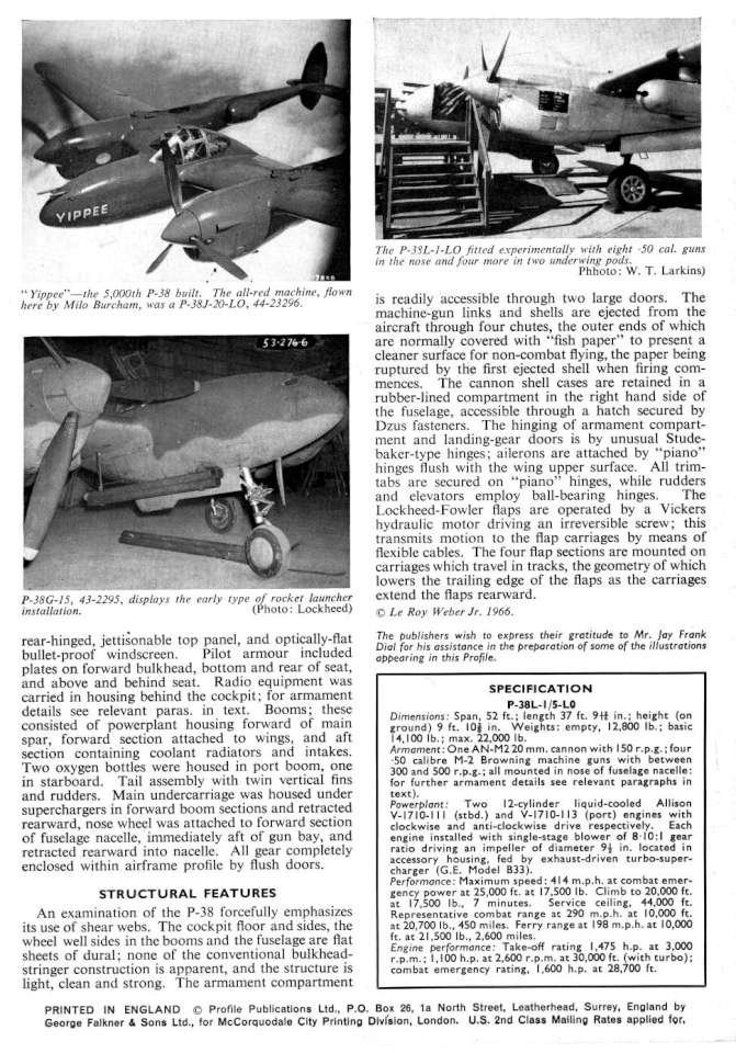 Lockheed P-38J - M Lightning (106) Page 16-960