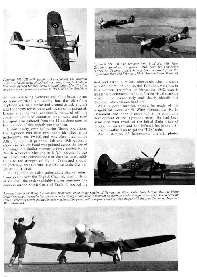 Hawker Tornado, Typhoon & Tempest Camo & Marks Page 20-960