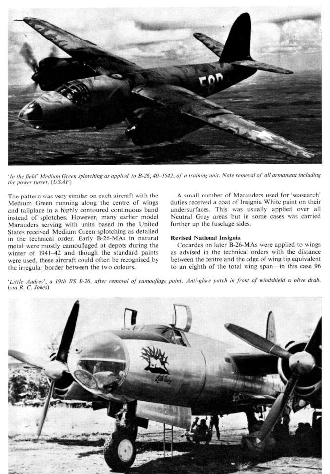 B-26 Martin Marauder Camo & Marks Page 05-960