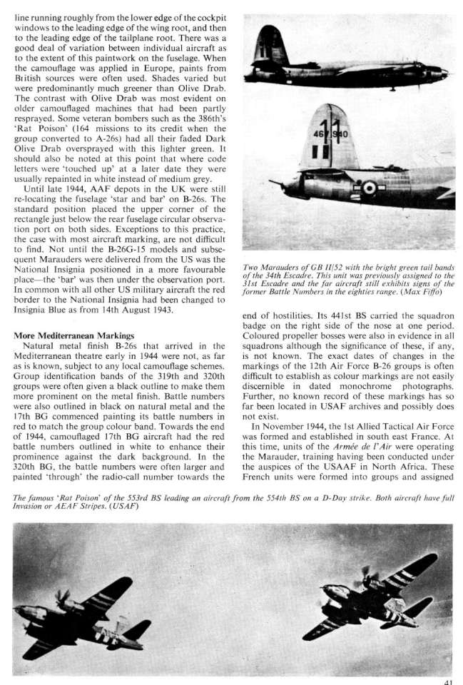 B-26 Martin Marauder Camo & Marks Page 17-960