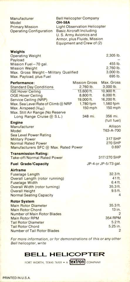 Bell OH-58 Kiowa 3-960
