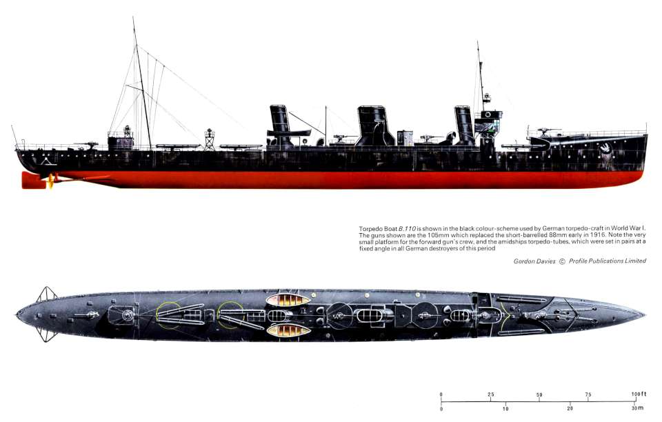 SM Torpedo Boat B110 planform-960